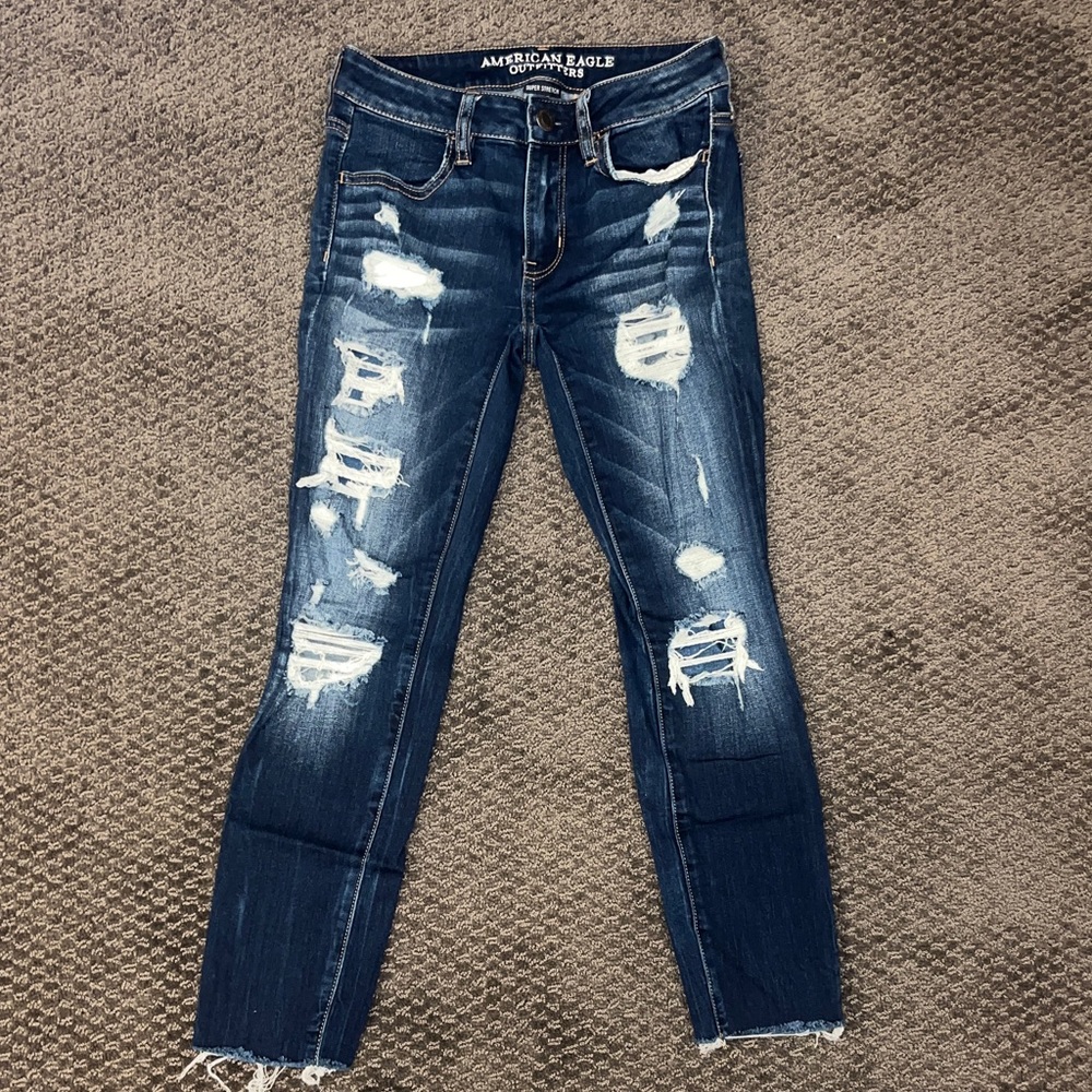 American eagle outfitters size 2 regular crop jeggings